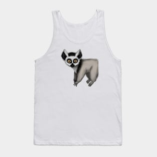 Cute Lemur Drawing Tank Top